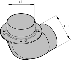 Колено 70/70, di = 70 mm, da = 72 mm