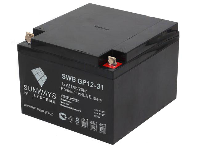 Аккумуляторная батарея SUNWAYS SWB GP12-31 купить в Тюмени