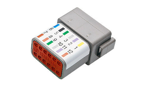 Разъём 12 pin с клином купить в Тюмени