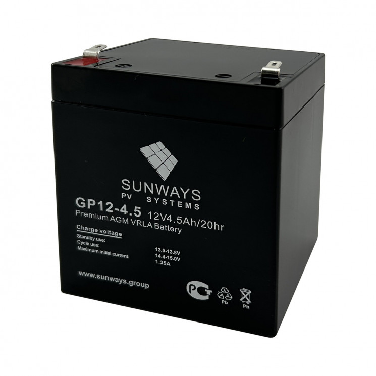Аккумуляторная батарея SUNWAYS GP 12-4.5 купить в Тюмени